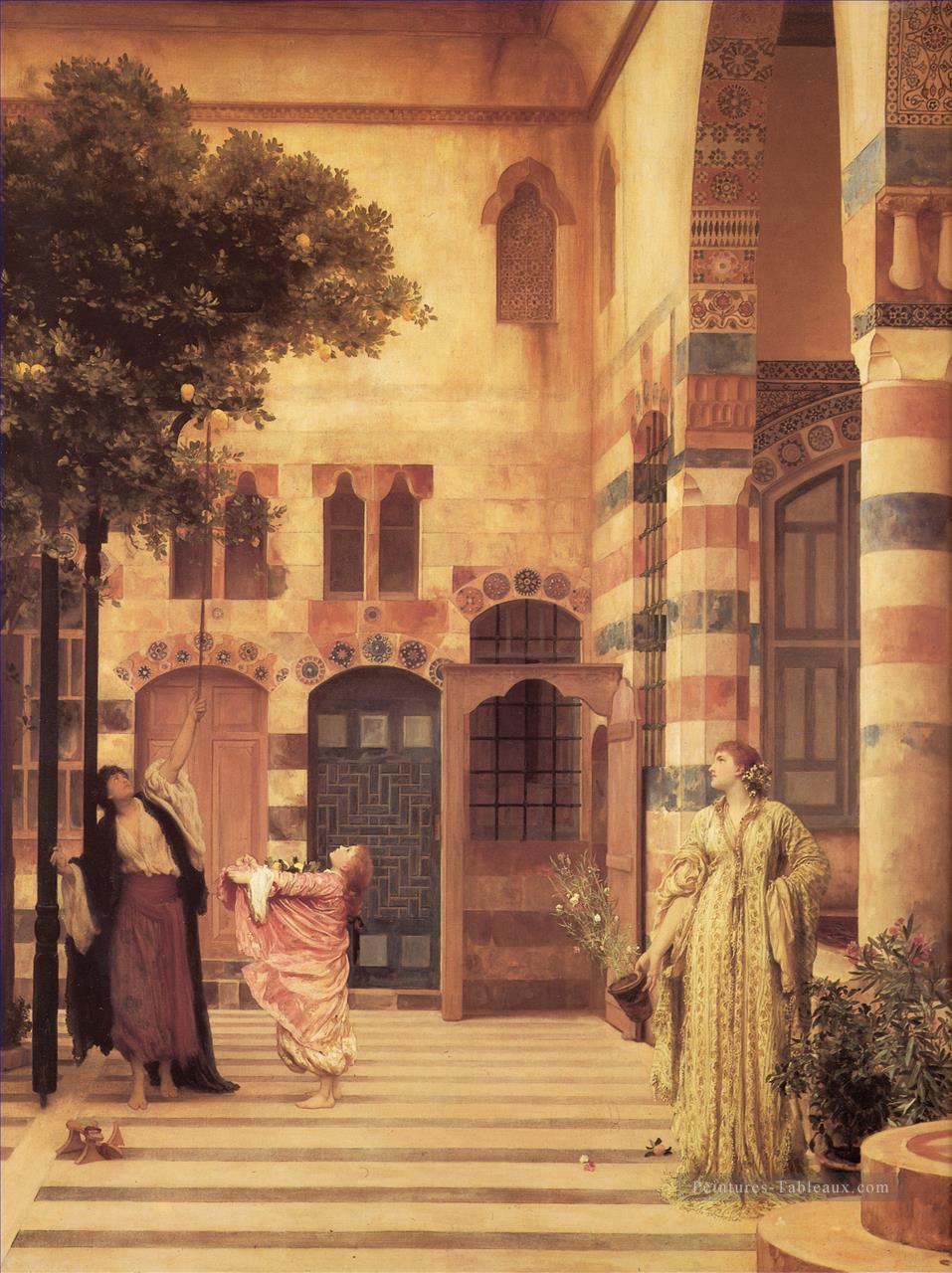 Vieux Quartier des Juifs de Damas académisme Frederic Leighton Peintures à l'huile